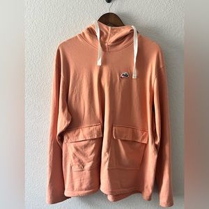 Nike Two pocket salmon hoodie